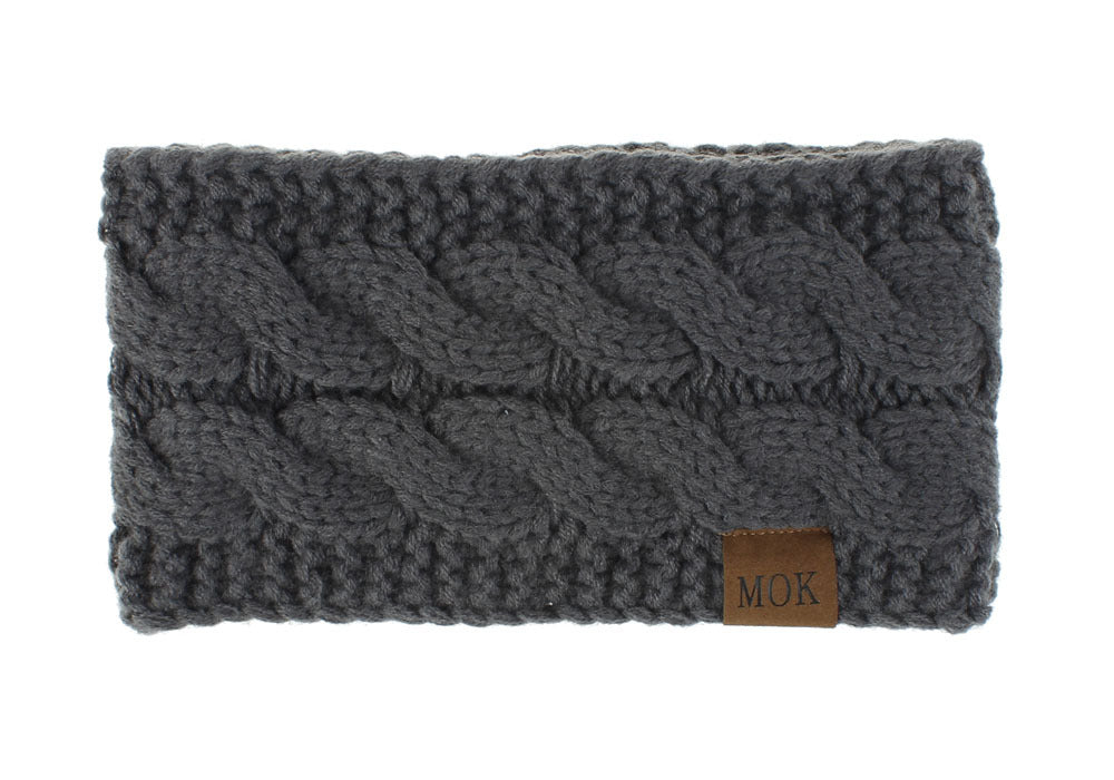 Wholesale Autumn and Winter Plush Acrylic Yarn Knitted Headbands